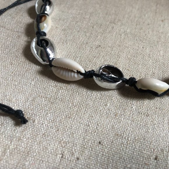 ASOS Retro 90s Paua Abalone shell Choker necklace - Picture 6 of 7